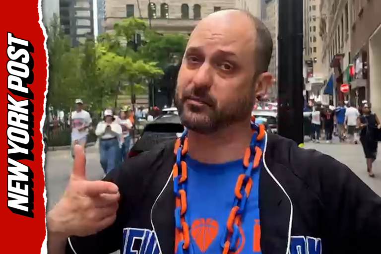Knicks fans are doing almost anything to be at parade: ”Unless I was having a kid born today’ (Video)