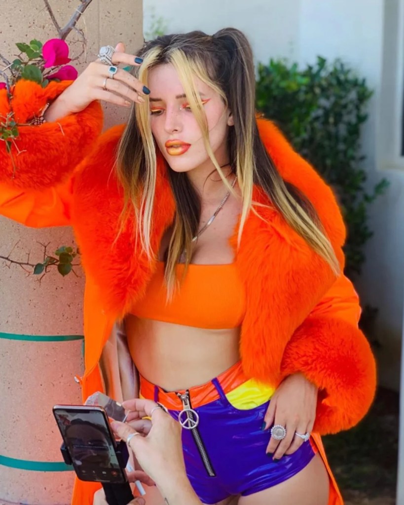 Bella Thorne is a tangerine dream as she celebrates Pride Month.