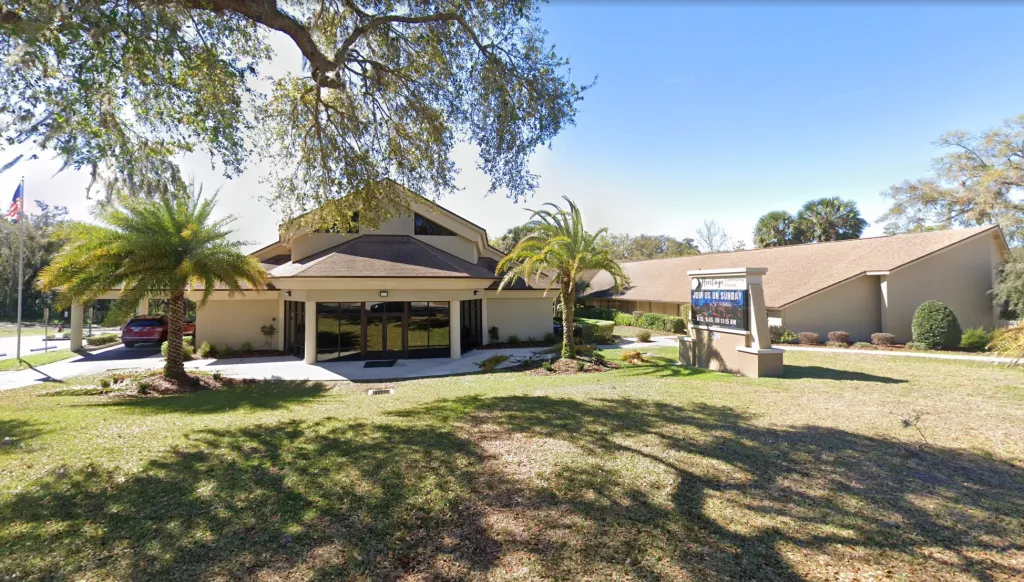 The Heritage Community Church building in Fruitland Park, Florida.