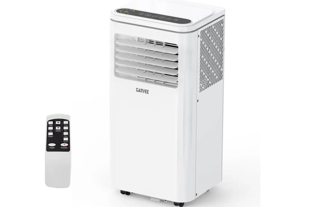 Garvee portable air conditioner with remote.