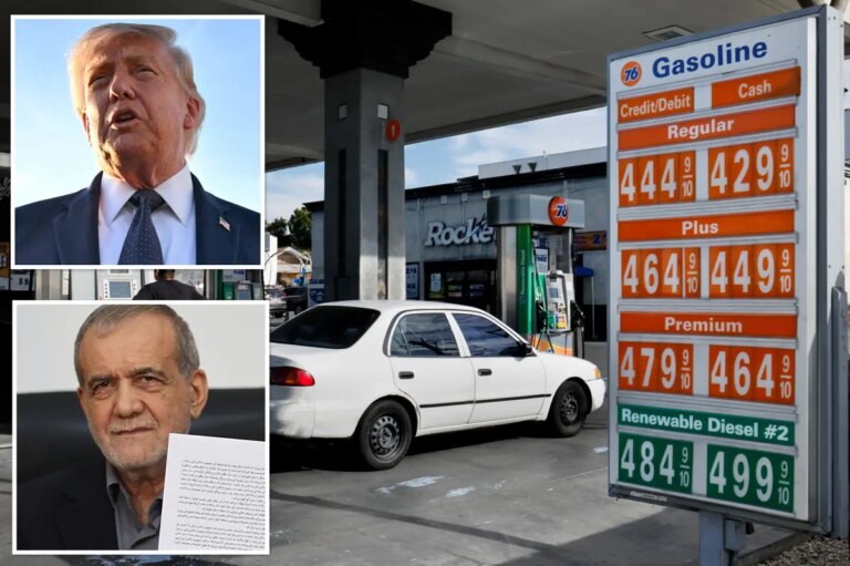 Gas prices in California dip below $6 amid US-Iran deal