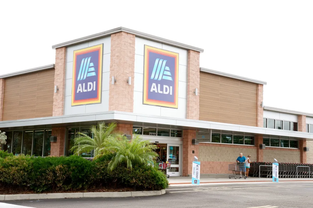 Exterior of an Aldi supermarket in Seminole, Florida.