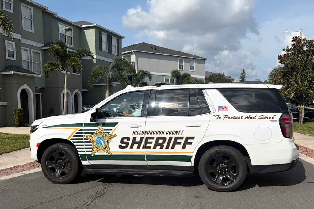 Hillsborough County Sheriff's Office patrol vehicle.
