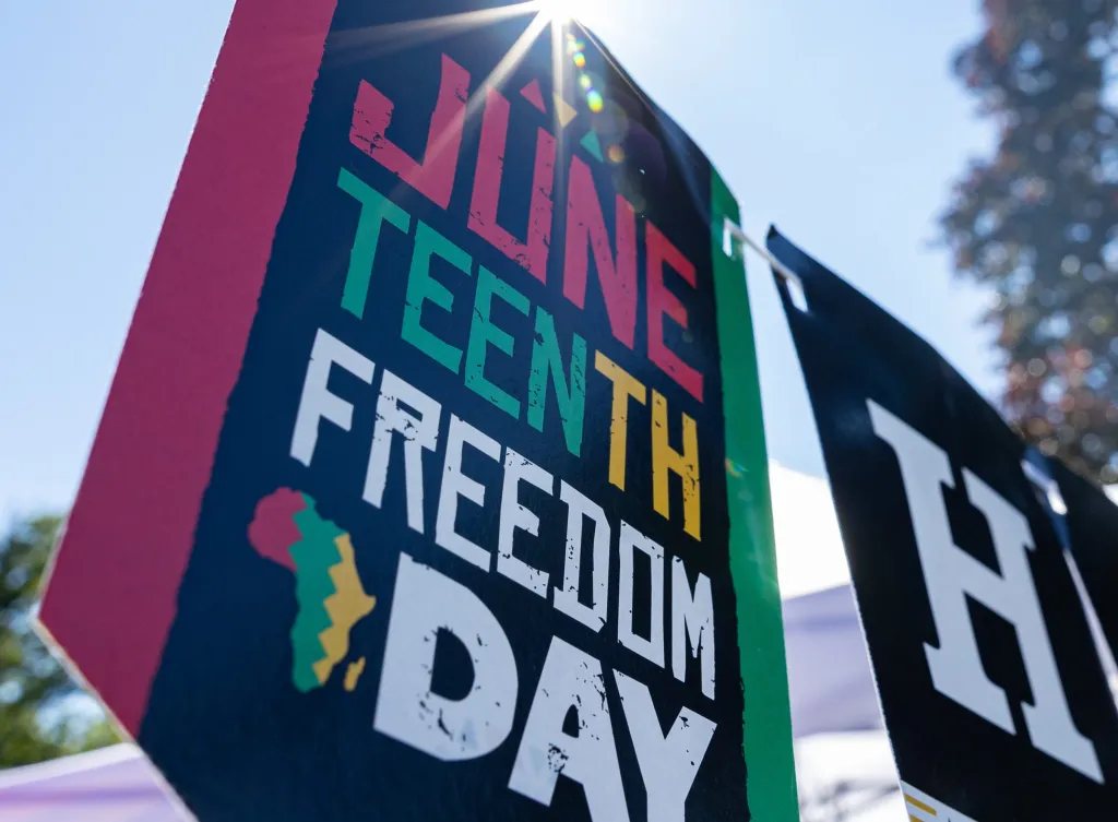Juneteenth Freedom Day banner.