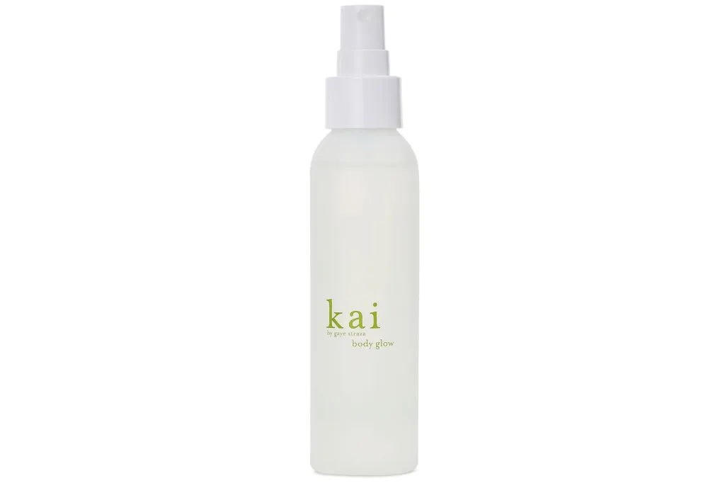 White Kai Body Glow spray bottle.
