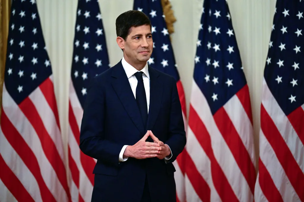 Kevin Warsh at his swearing-in ceremony as Chairman of the Federal Reserve.