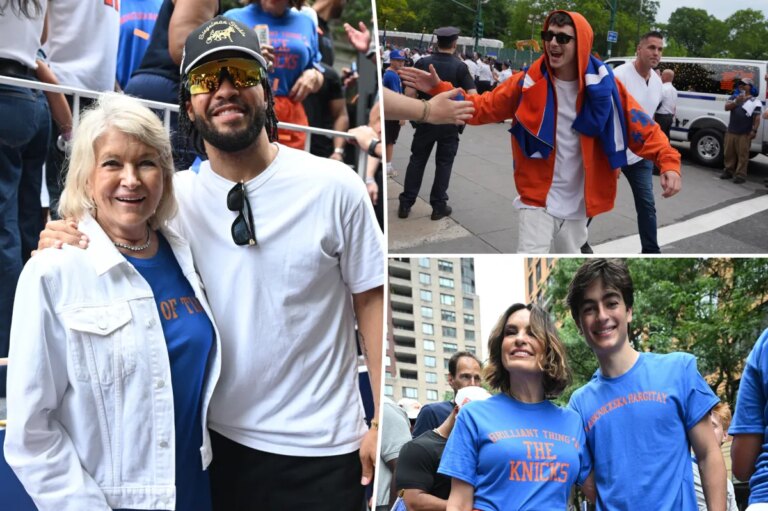 All the celebs at the Knicks Parade: Timothee Chalamet, Mariska Hargitay, more