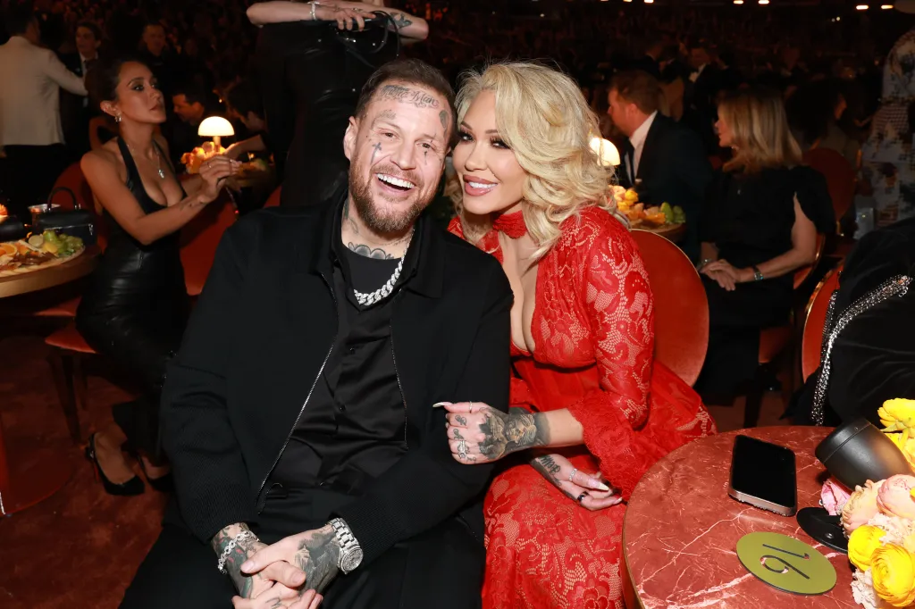 Jelly Roll and Bunnie Xo at the 68th GRAMMY Awards