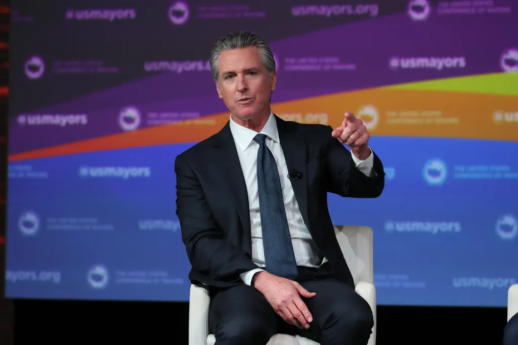 California Governor Gavin Newsom at the U.S. Conference of Mayors' 94th Annual Meeting.
