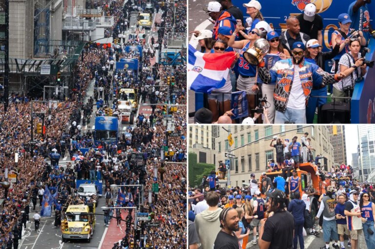 More than a million Knicks fans line the streets to celebrate team’s first title in 53 years: Photos