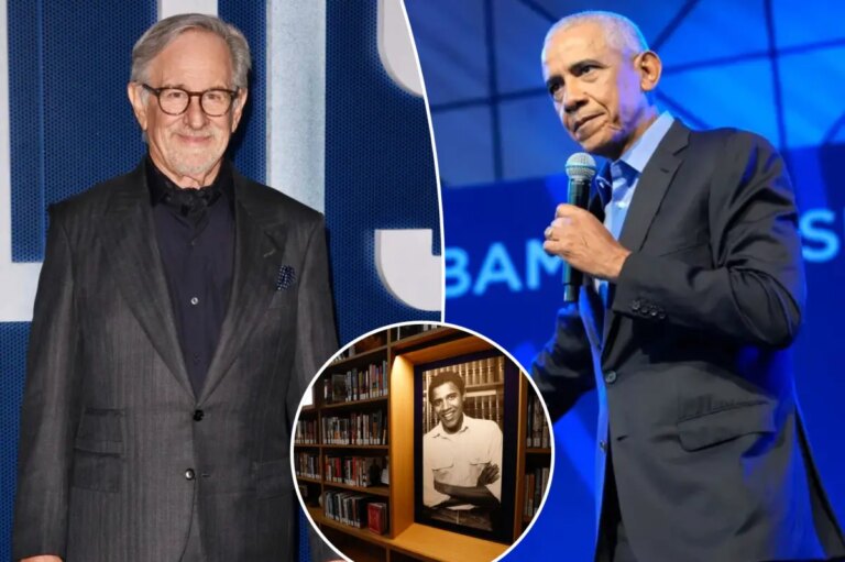 Steven Spielberg joins star-studded guest list for opening of Obama presidential center