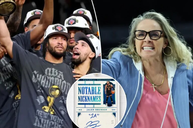 Knicks’ Jalen Brunson fired back at ‘1A’ critics in trading card