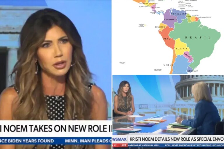 Kristi Noem makes embarrassing geography blunder when asked about South American allies