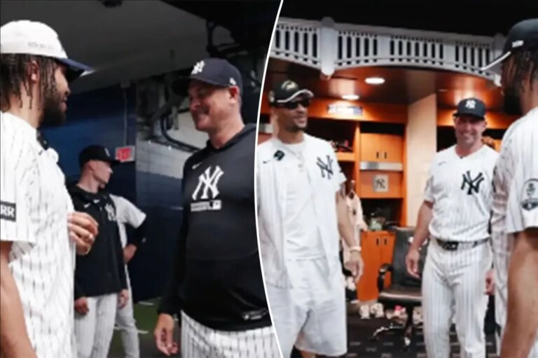 Jalen Brunson, Josh Hart mic’d up in behind-the-scenes Yankee Stadium video