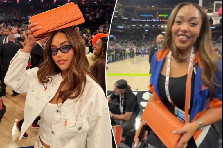 Jordyn Woods brings Knicks unofficial lucky bag to Game 5