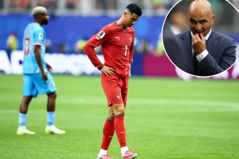 Portugal coach defends not subbing Ronaldo out in brutal tie
