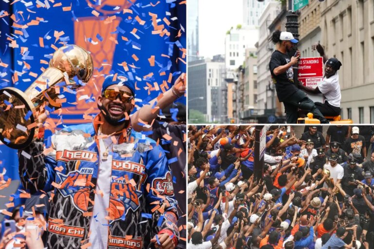 Knicks heralded as kings of NYC in estimated largest ticker tape parade in city’s history