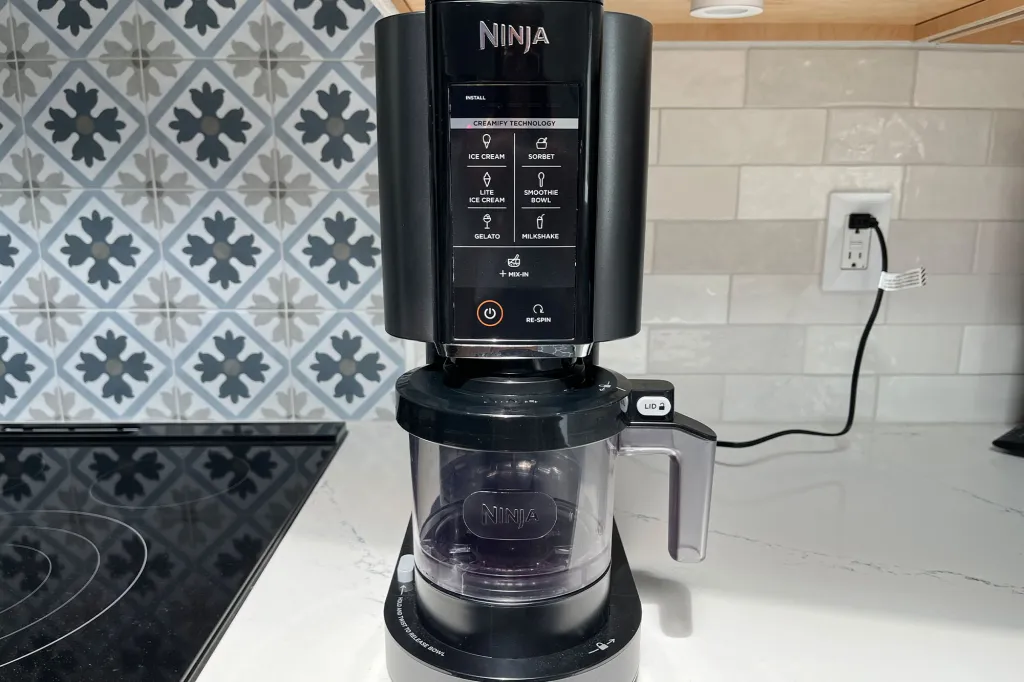 ninja creami on counter empty