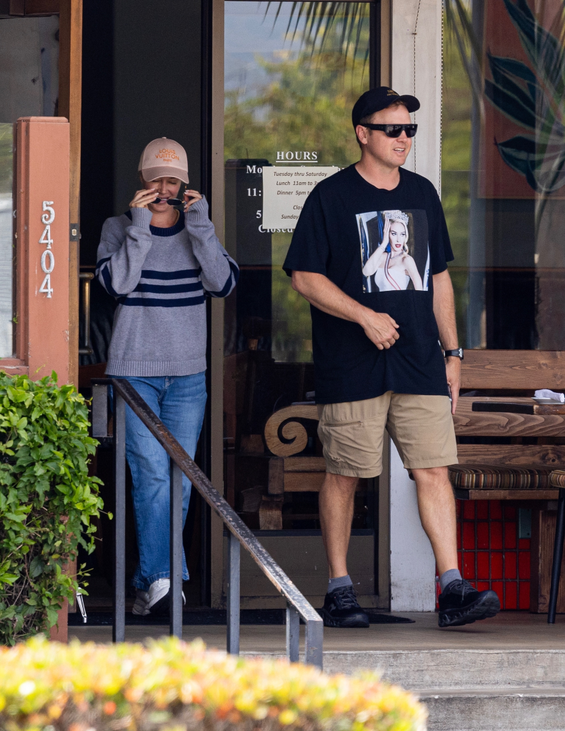 Heidi Montag and Spencer Pratt leaving a Delgado's Mexican restaurant in Carpinteria.