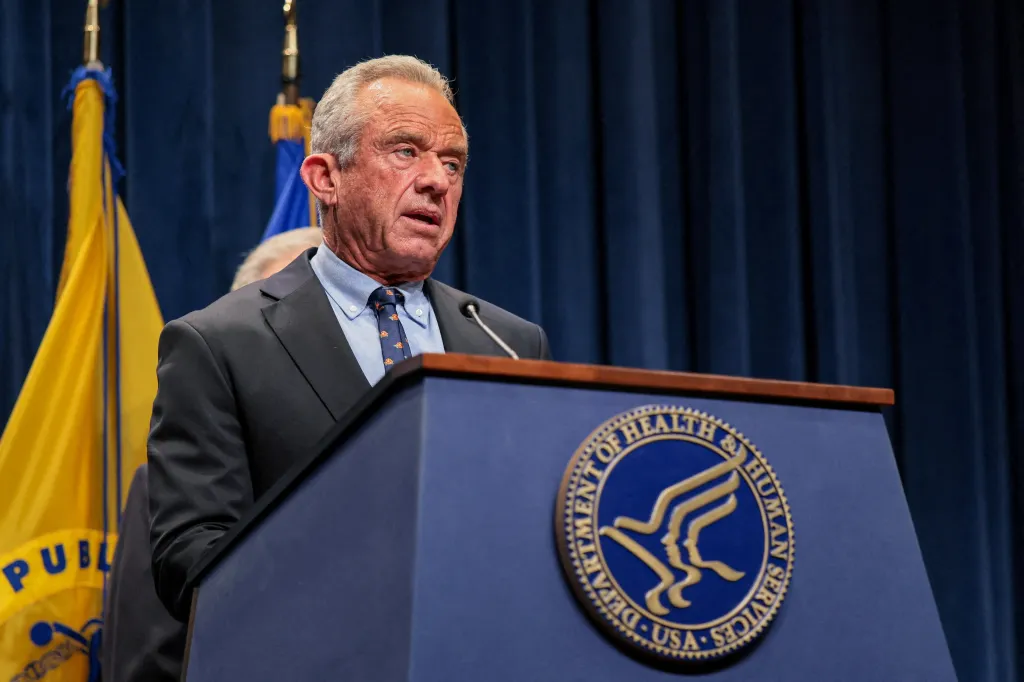 U.S. Secretary of Health and Human Services Robert F. Kennedy Jr. speaks about nutrition education.