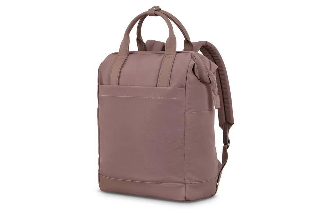 Samsonite backpack in mauve.
