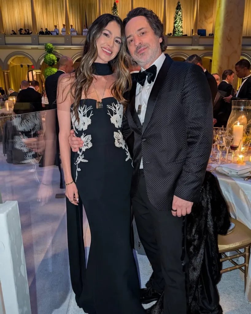 Sergey Brin and Gerelyn Gilbert-Soto attending an event.