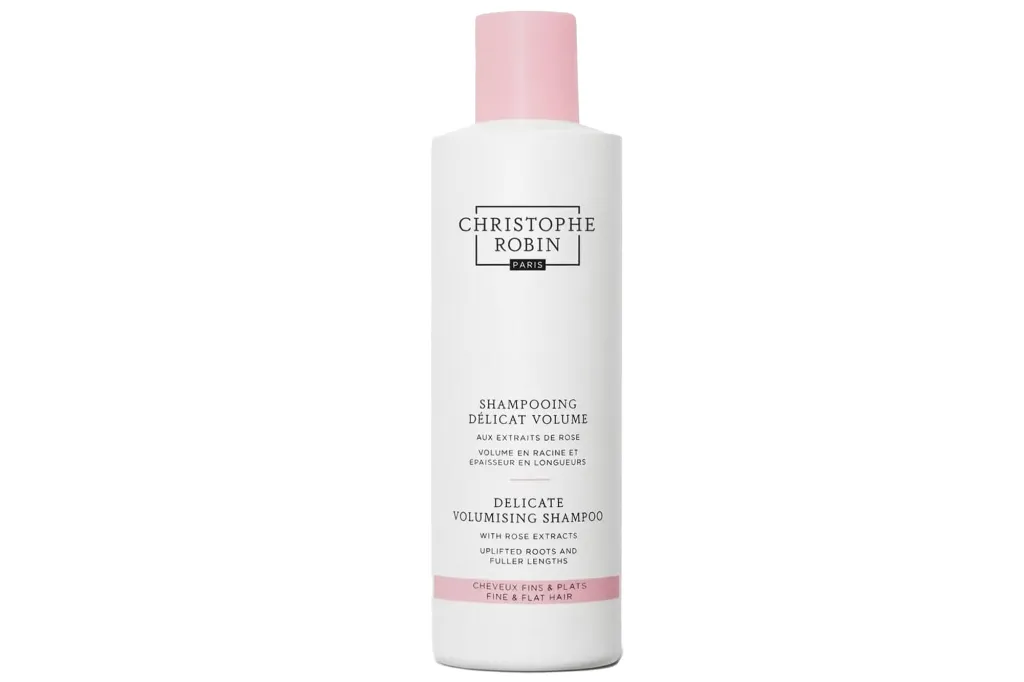 Christophe Robin Delicate Volumizing Shampoo with rose extracts for fine and flat hair.