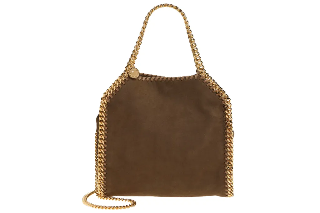 Brown Stella McCartney Falabella Chain Shoulder Bag.
