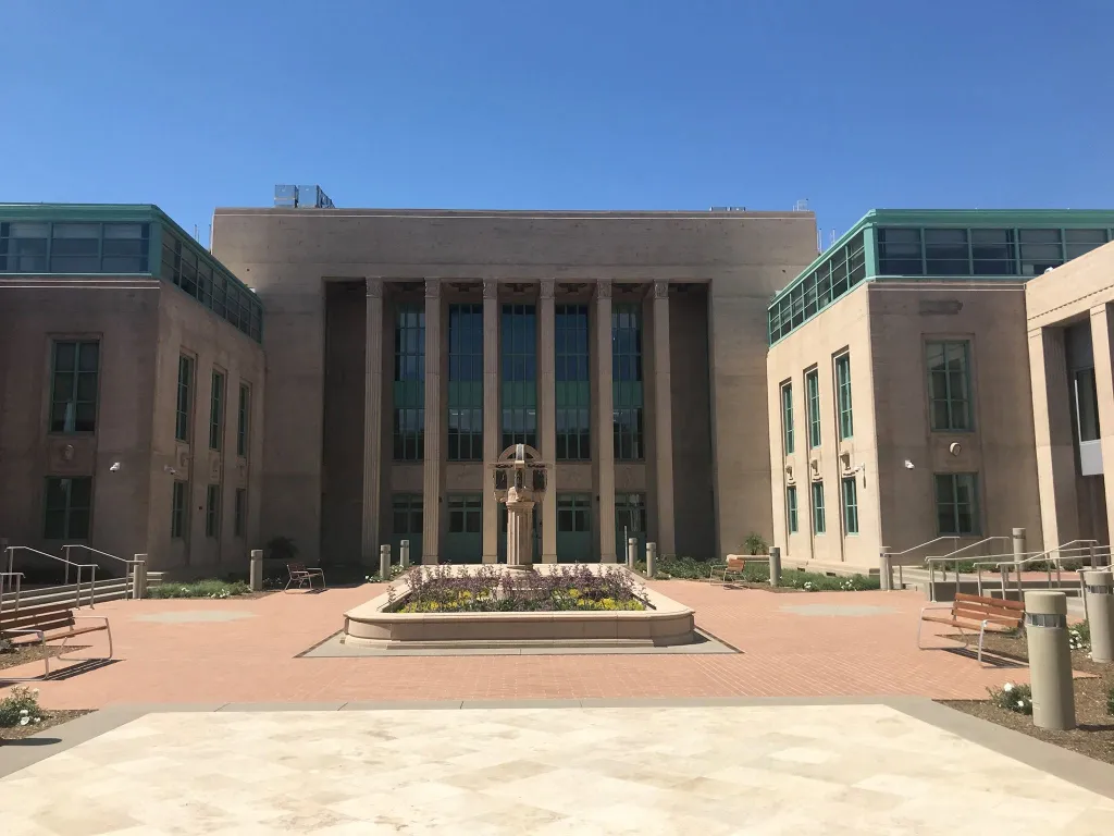 Exterior view of the Superior Court of California, Monterey Division.