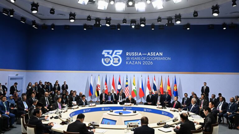 Putin and leaders of Southeast Asia agree to bolster ties at a summit in Russia