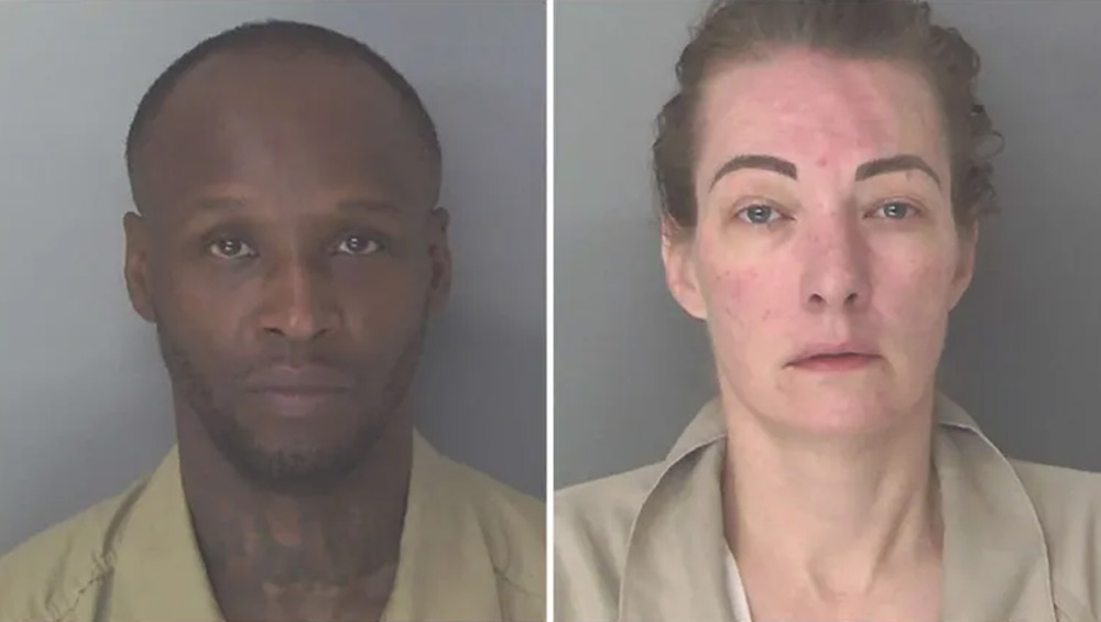 Two side by side mugshots of the culprits.