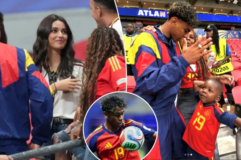 Lamine Yamal consoled by girlfriend after World Cup shocker