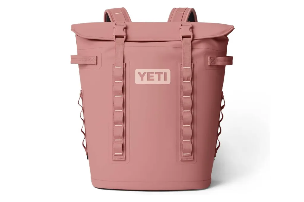 A pink Yeti Panga backpack.